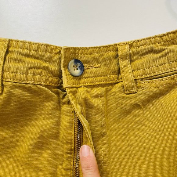 Free People Yellow Wide Leg Cropped Pants - Picture 8 of 14